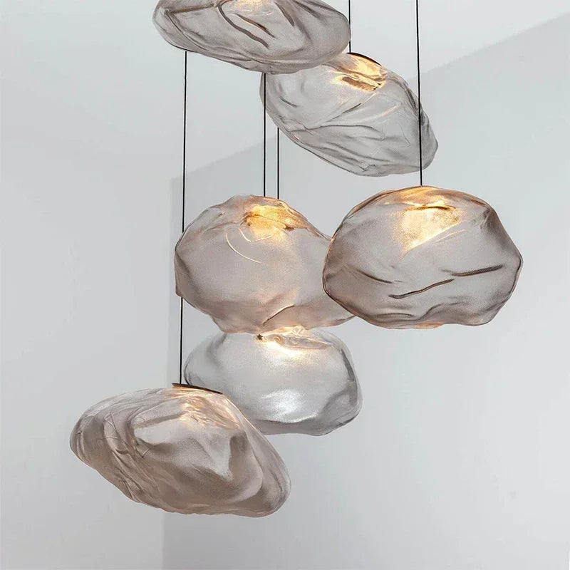 Modern smoky grey glass pendant light by 𝕄𝕔 𝕋𝕙𝕖 𝔹𝕝𝕒𝕔𝕜 𝔻𝕚𝕒𝕞𝕠𝕟�