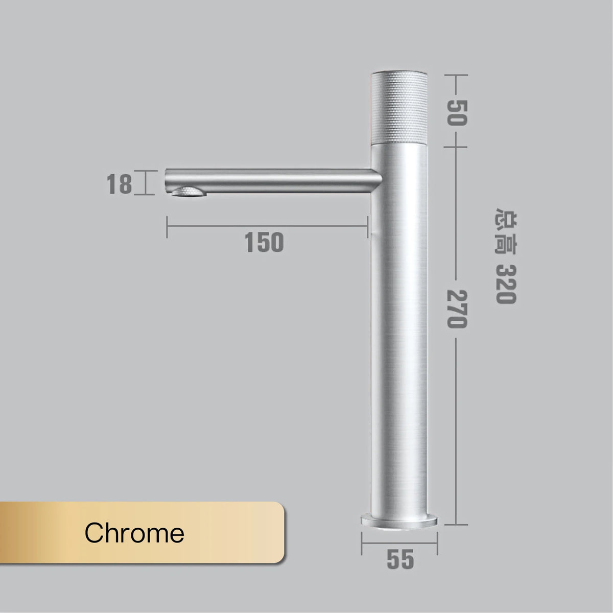 Brass black round bathroom sink faucet by MC THE BLACK DIAMOND, designed for hand washing with a sleek modern style.