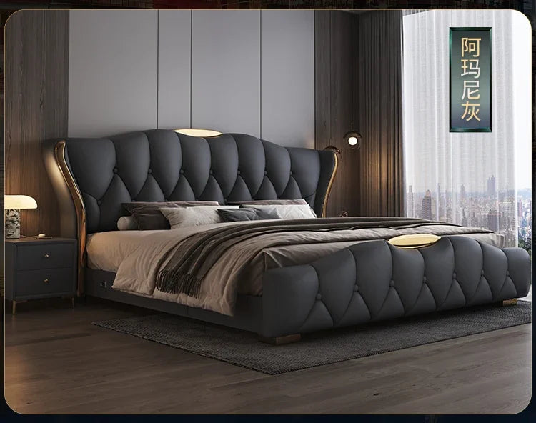 MC THE BLACK DIAMOND complete bedroom furniture king set featuring a stylish bed in a modern bedroom scene