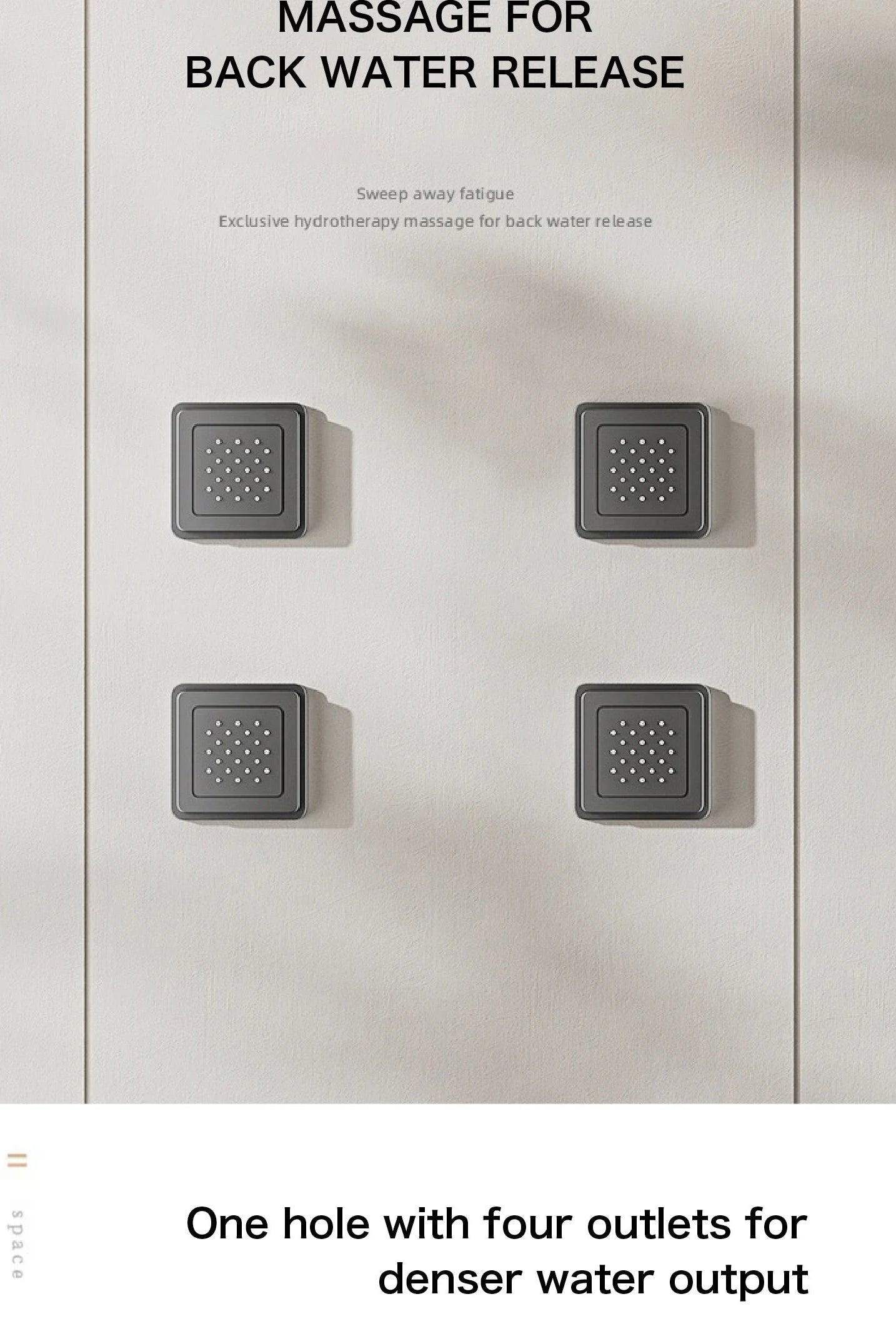 MC THE BLACK DIAMOND LED digital shower system with dual hot and cold control, modern bathroom faucet with digital display