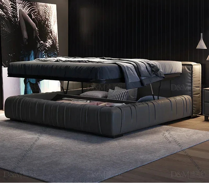 MC THE BLACK DIAMOND luxury multifunctional platform bed with sleek design and sturdy frame, ideal for modern bedroom decor.