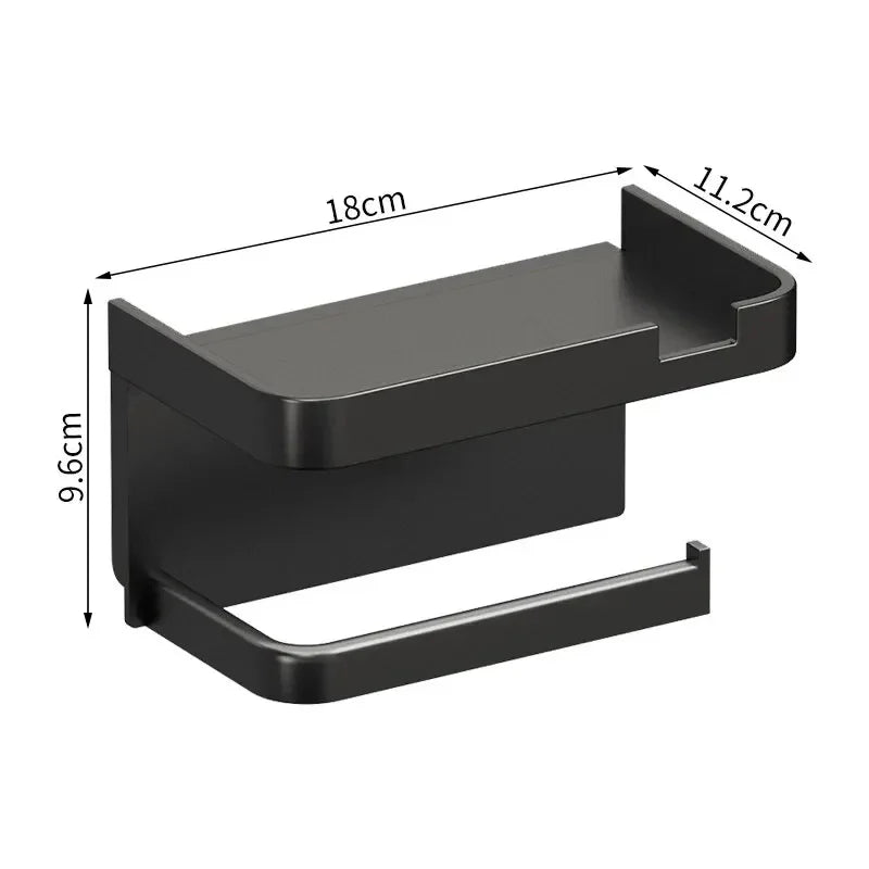 Plastic toilet paper holder by MC THE BLACK DIAMOND, designed for bathroom storage and easy access to toilet paper.