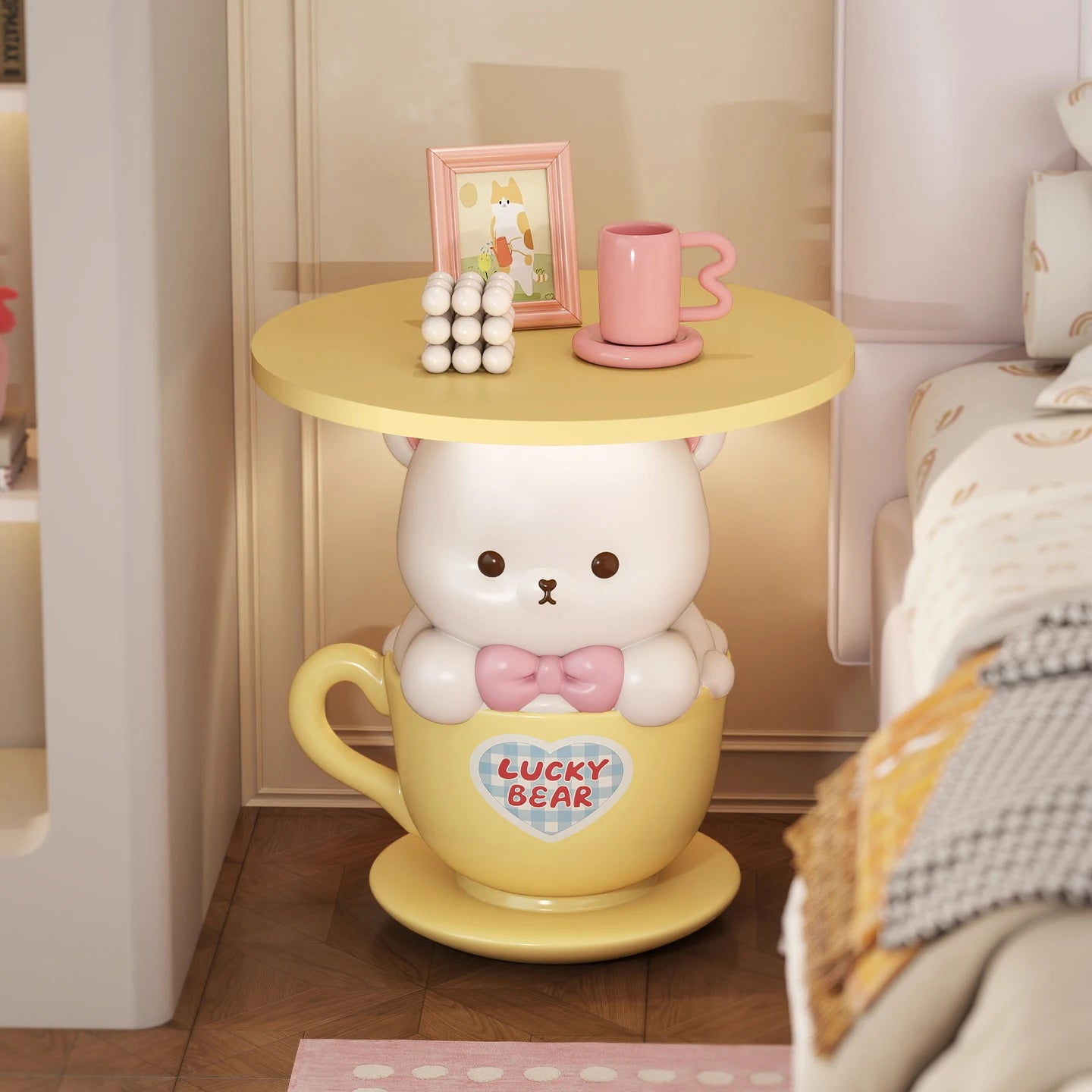 Kawaii home decor creative small coffee table by 𝕄𝕔 𝕋𝕙𝕖 𝔹𝕝𝕒𝕔𝕜 𝔻𝕚𝕒𝕞𝕠�
