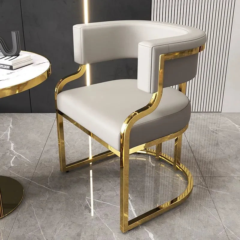 Simple style dining chair by MC THE BLACK DIAMOND, featuring a sleek wooden frame and cushioned seat for modern home decor.