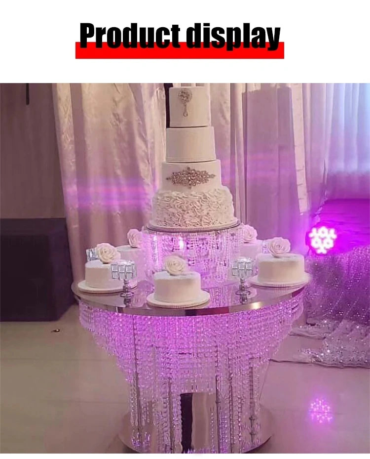 MC THE BLACK DIAMOND crystal bead curtain table for home decor, featuring elegant crystal beads and modern design.