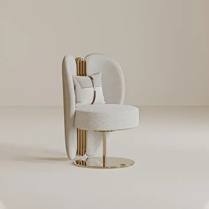 Luxury velvet dining chair by MC THE BLACK DIAMOND featuring stainless steel legs, ideal for home or hotel dining rooms.