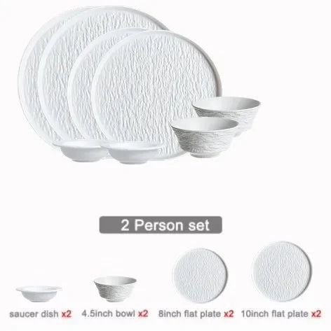 Modern black and white porcelain dinner set by 𝕄𝕔 𝕋𝕙𝕖 𝔹𝕝𝕒𝕔𝕜 𝔻𝕚𝕒𝕞𝕠𝕟
