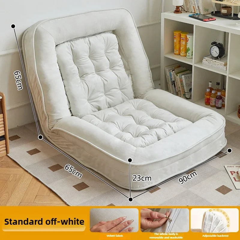 MC THE BLACK DIAMOND small sofa bed with reclining and sleeping features, foldable tatami-style sofa for bedroom use.