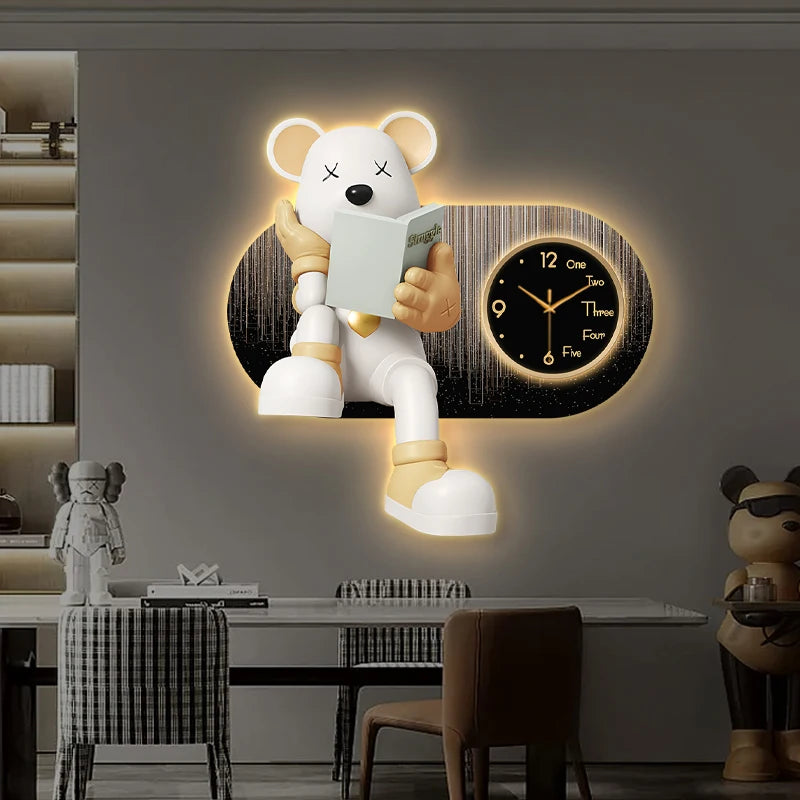 Creative Living Room Wall Clock by 𝕄𝕔 𝕋𝕙𝕖 𝔹𝕝𝕒𝕔𝕜 𝔻𝕚𝕒𝕞𝕠𝕟�