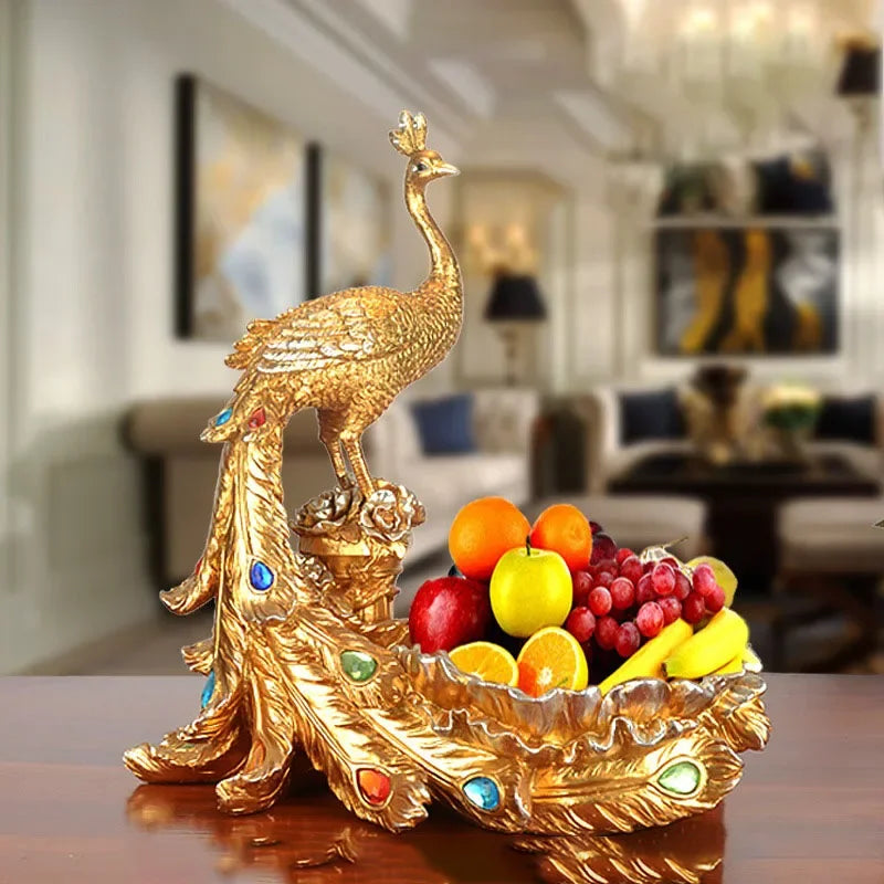 Decorative fruit plate by MC THE BLACK DIAMOND, a creative desktop storage and snack tray with colorful fruit design.