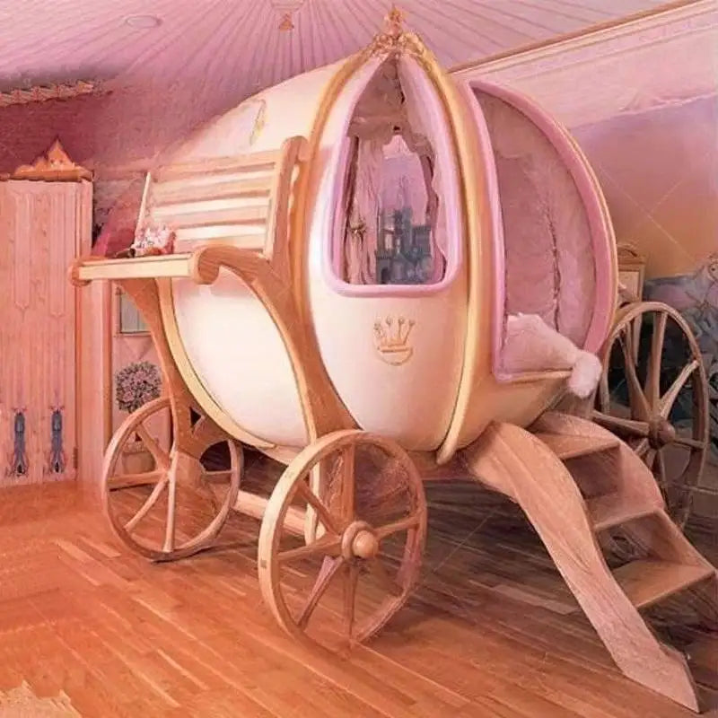MC THE BLACK DIAMOND MC PRINCESS simple toddler bed with a white finish and princess-themed details for young children.