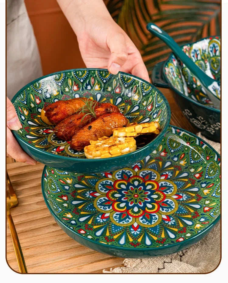Bohemia ceramic rice bowl serving plate by ๐๐ ๐๐๐ ๐น๐๐๐๐ ๐ป๐๐๐๐ ๏ฟฝ