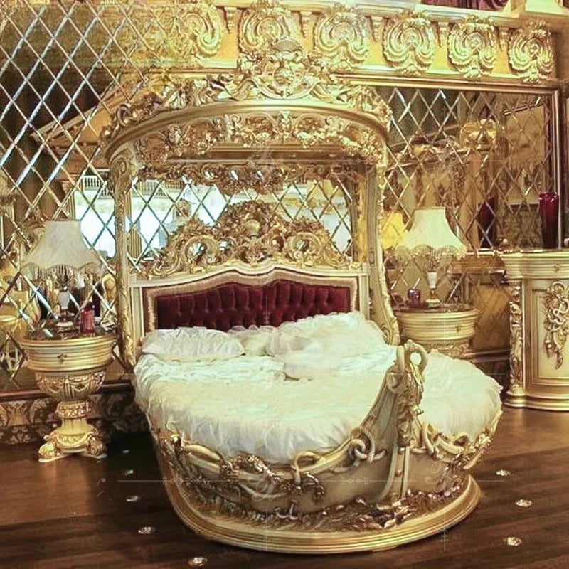Luxury MC THE BLACK DIAMOND French bed with elegant upholstery and modern design, showcasing a stylish and comfortable sleeping space.