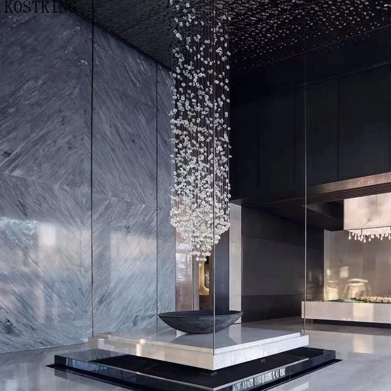 Modern Stone Crystal LED chandelier by 𝕄𝕔 𝕋𝕙𝕖 𝔹𝕝𝕒𝕔𝕜 𝔻𝕚𝕒𝕞𝕠𝕟�