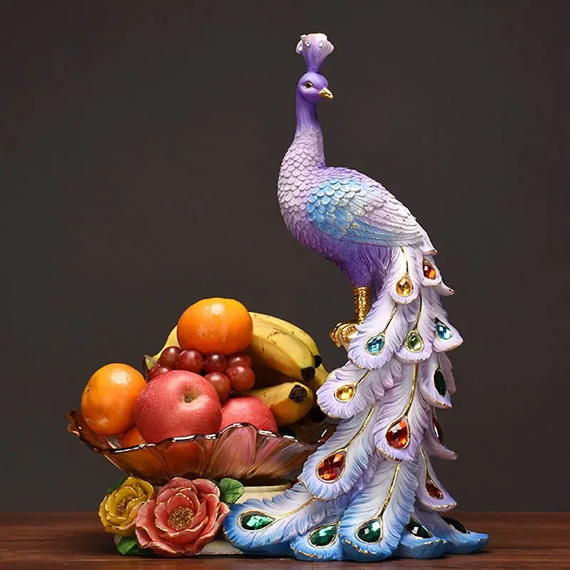 Decorative MC THE BLACK DIAMOND fruit plate with colorful fruit and snack tray design for desktop storage and decoration.