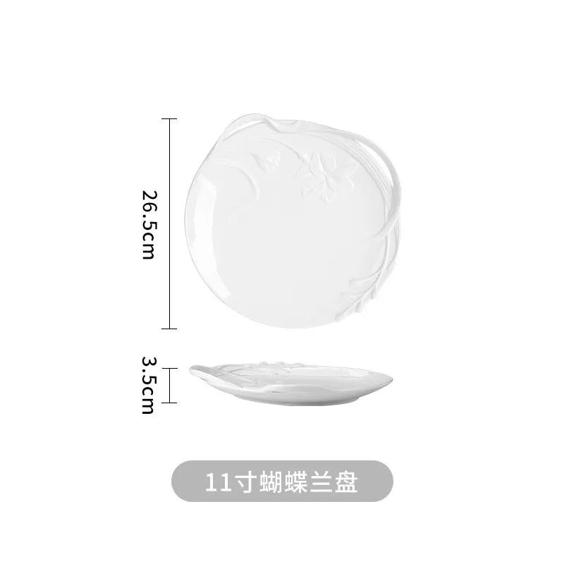 European Relief hand-held flower bowl, plate, cup and tableware set by 𝕄𝕔 𝕋𝕙𝕖 𝔹𝕝𝕒𝕔𝕜 𝔻𝕚𝕒�