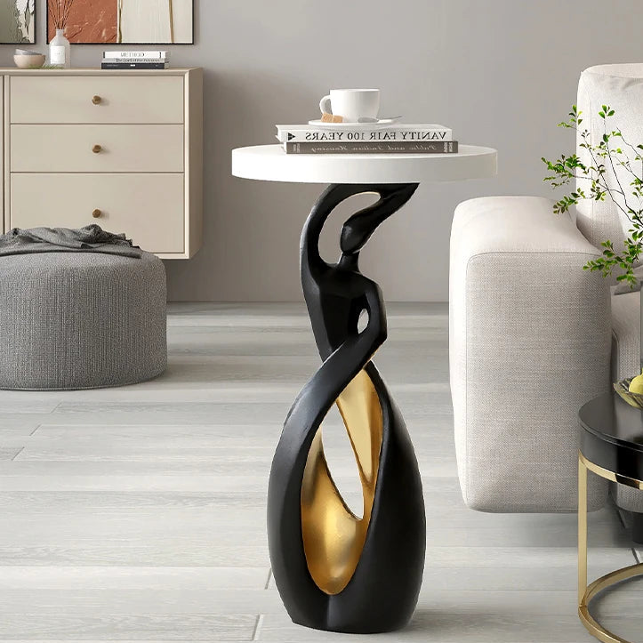 Black marble coffee table from MC THE BLACK DIAMOND, luxury living room furniture with sleek modern design