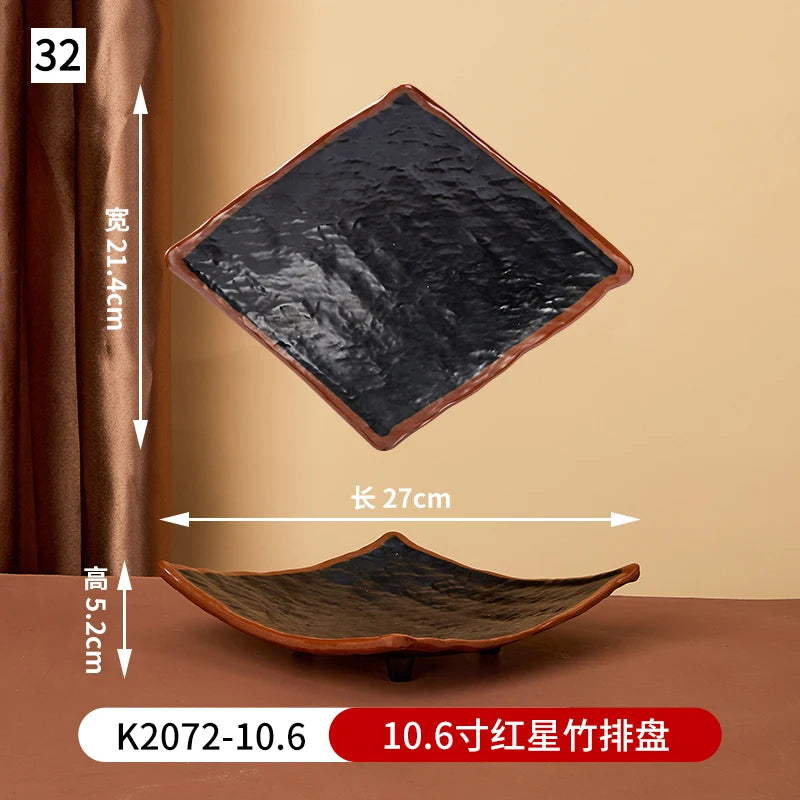 Japanese melamine dinner plate from 𝕄𝕔 𝕋𝕙𝕖 𝔹𝕝𝕒𝕔𝕜 𝔻𝕚𝕒𝕞𝕠𝕟�