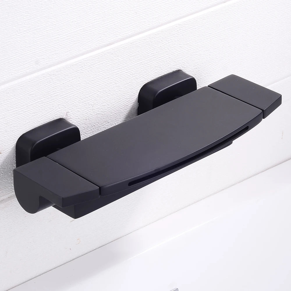 MC THE BLACK DIAMOND dual control bath and shower faucet for hot and cold water with holder, designed for easy temperature adjustment.