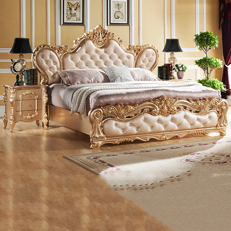 Luxury accent ergonomic princess bed by MC THE BLACK DIAMOND featuring a trendy, cute double design with comfortable, stylish details.