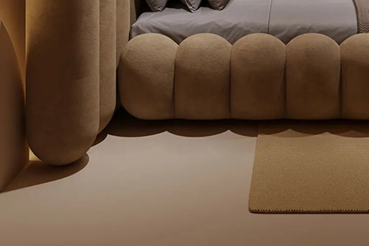 Large comfortable MC THE BLACK DIAMOND bed with soft, plush bedding and a cozy design for a relaxing sleep.