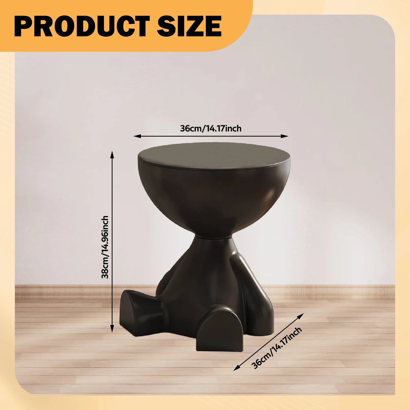 Creative side end table by MC THE BLACK DIAMOND, featuring a modern design perfect for home decor accents.