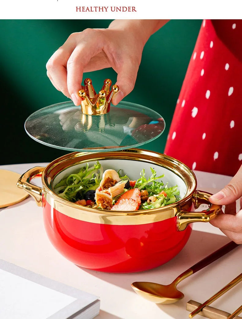 Nordic ceramic bowl with lid by 𝕄𝕔 𝕋𝕙𝕖 𝔹𝕝𝕒𝕔𝕜 𝔻𝕚𝕒𝕞𝕠𝕟�