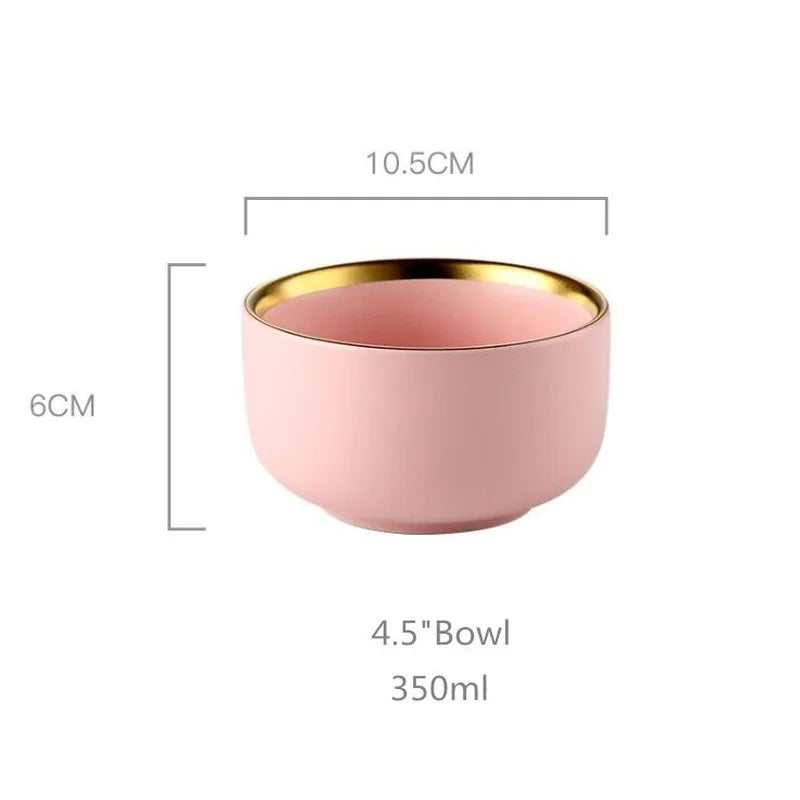 Family size MC THE BLACK DIAMOND dinnerware set in pink, includes plates, bowls, and cups for stylish dining.