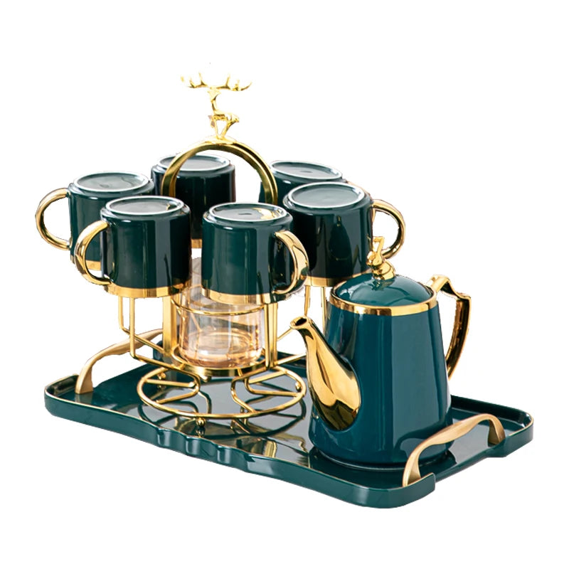 Luxury ceramic coffee and tea cup set by MC THE BLACK DIAMOND featuring elegant design and light, stylish craftsmanship.