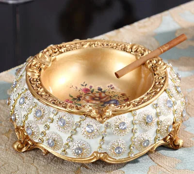 Decorative European resin diamond fruit plate by MC THE BLACK DIAMOND, featuring a textured design and vibrant colors for display.