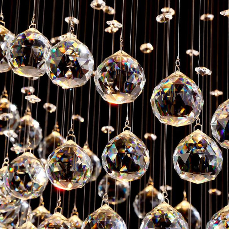 MC THE BLACK DIAMOND LED crystal chandelier featuring a creative design, perfect for living rooms and bedrooms.