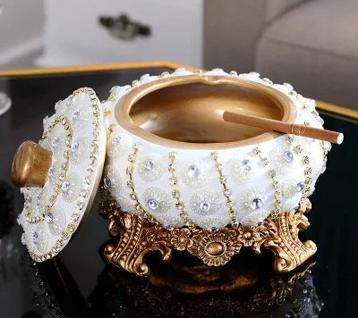 European Resin Diamond Fruit Plate decorative bowl by MC THE BLACK DIAMOND, featuring a stylish resin design with diamond accents.