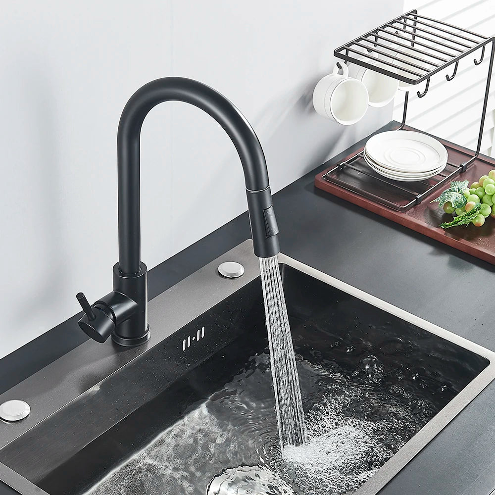 Touch-control kitchen faucet by MC THE BLACK DIAMOND with sleek modern design and easy-to-use touch interface.