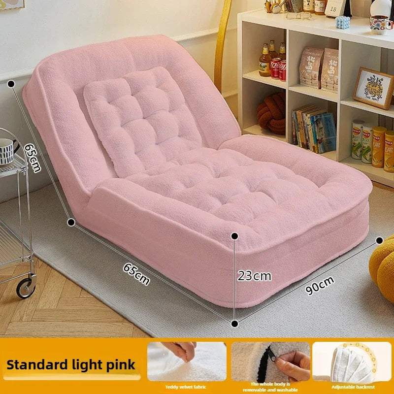 MC THE BLACK DIAMOND reclining and sleeping single sofa bed, foldable tatami small sofa for bedroom relaxation and lounging.