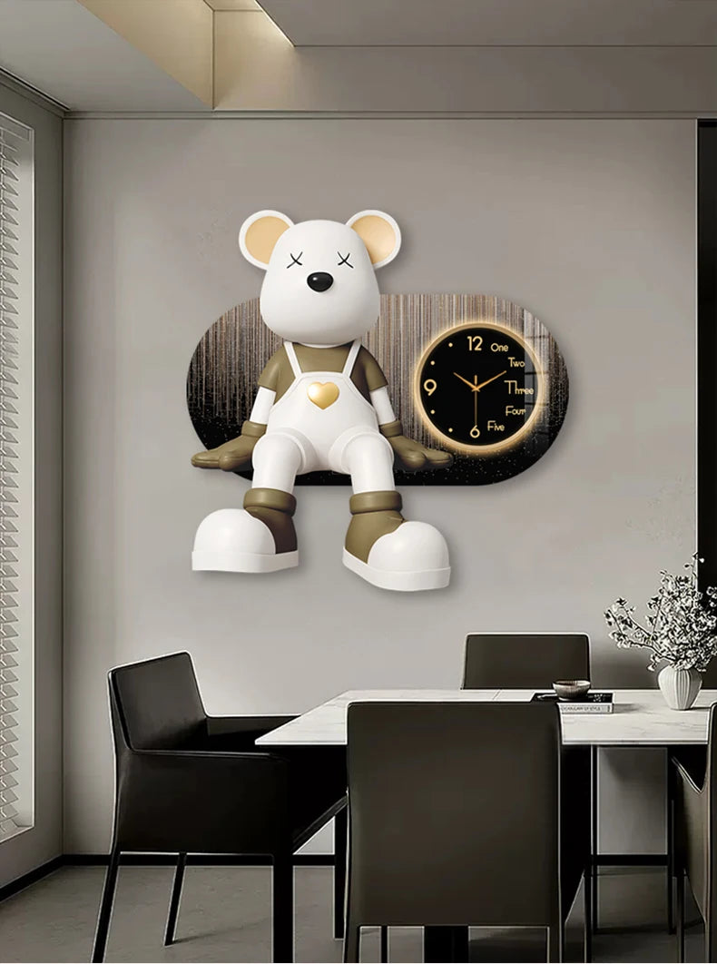 Creative living room wall clock by 𝕄𝕔 𝕋𝕙𝕖 𝔹𝕝𝕒𝕔𝕜 𝔻𝕚𝕒𝕞𝕠𝕟�