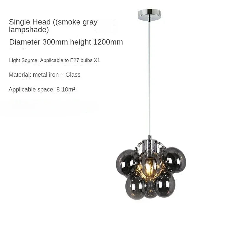 Modern grape glass chandelier by 𝕄𝕔 𝕋𝕙𝕖 𝔹𝕝𝕒𝕔𝕜 𝔻𝕚𝕒𝕞𝕠𝕟𝕕