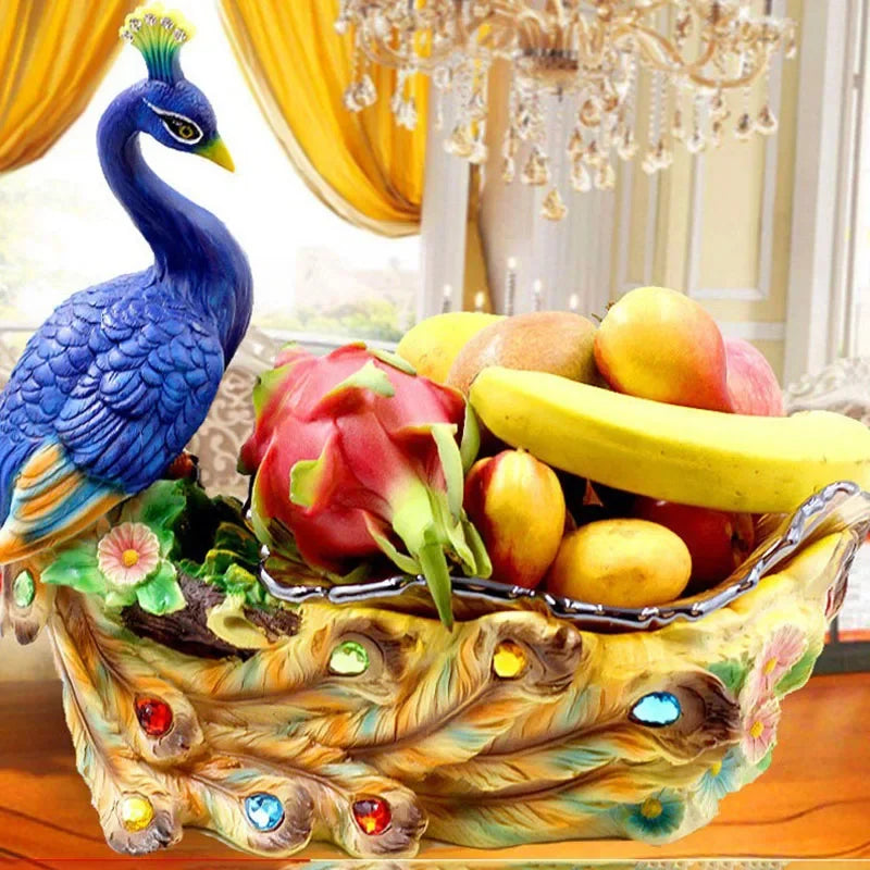 Decorative fruit plate by MC THE BLACK DIAMOND, desktop storage snack tray with creative design and colorful fruit motif.