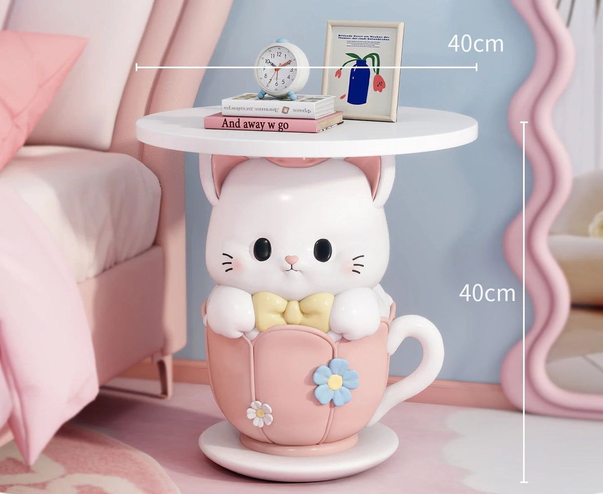 Kawaii MC THE BLACK DIAMOND coffee table, end table with colorful, playful design perfect for a cute room decor setting.