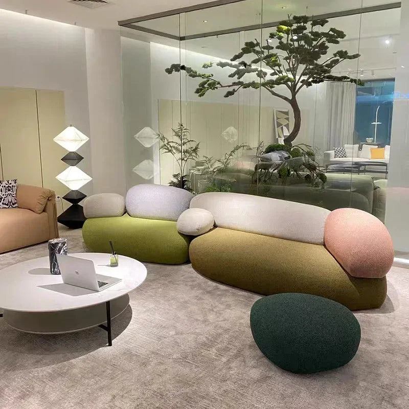 MC THE BLACK DIAMOND special-shaped sofa for living room and bedroom, modern furniture piece with sleek design and comfortable seating.