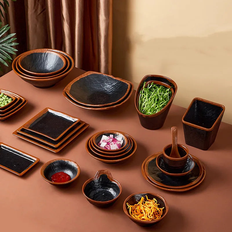 Japanese melamine dinner plate by 𝕄𝕔 𝕋𝕙𝕖 𝔹𝕝𝕒𝕔𝕜 𝔻𝕚𝕒𝕞𝕠𝕟�