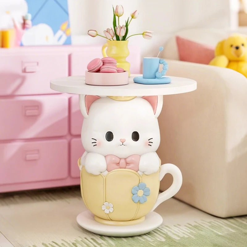 Kawaii MC THE BLACK DIAMOND coffee table, end table with a cute, colorful design, perfect for a modern or kawaii-inspired room decor.