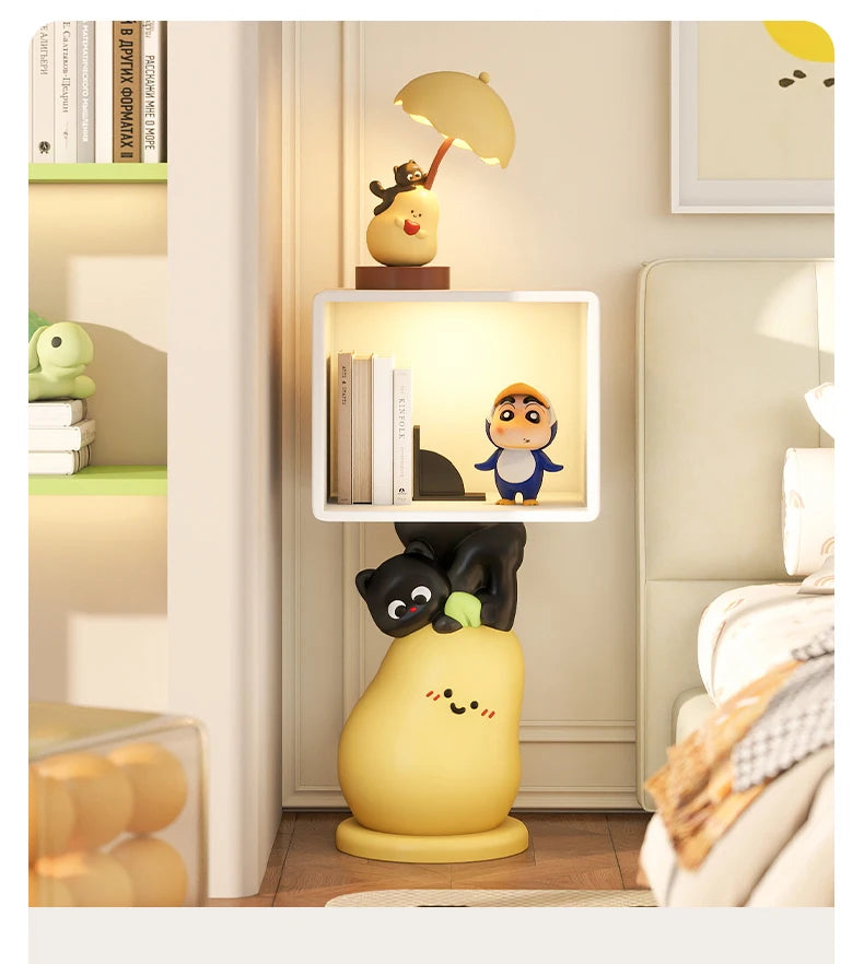 Cute cartoon-themed children's room nightstand by MC THE BLACK DIAMOND featuring playful, colorful design and creative furniture style.