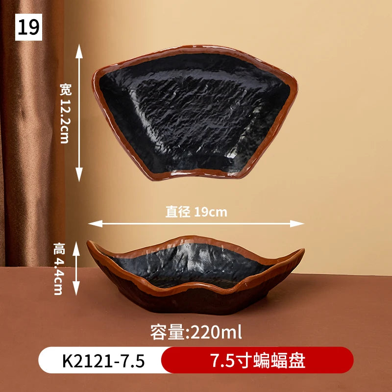 Japanese melamine dinner plate from 𝕄𝕔 𝕋𝕙𝕖 𝔹𝕝𝕒𝕔𝕜 𝔻𝕚𝕒𝕞𝕠𝕟�