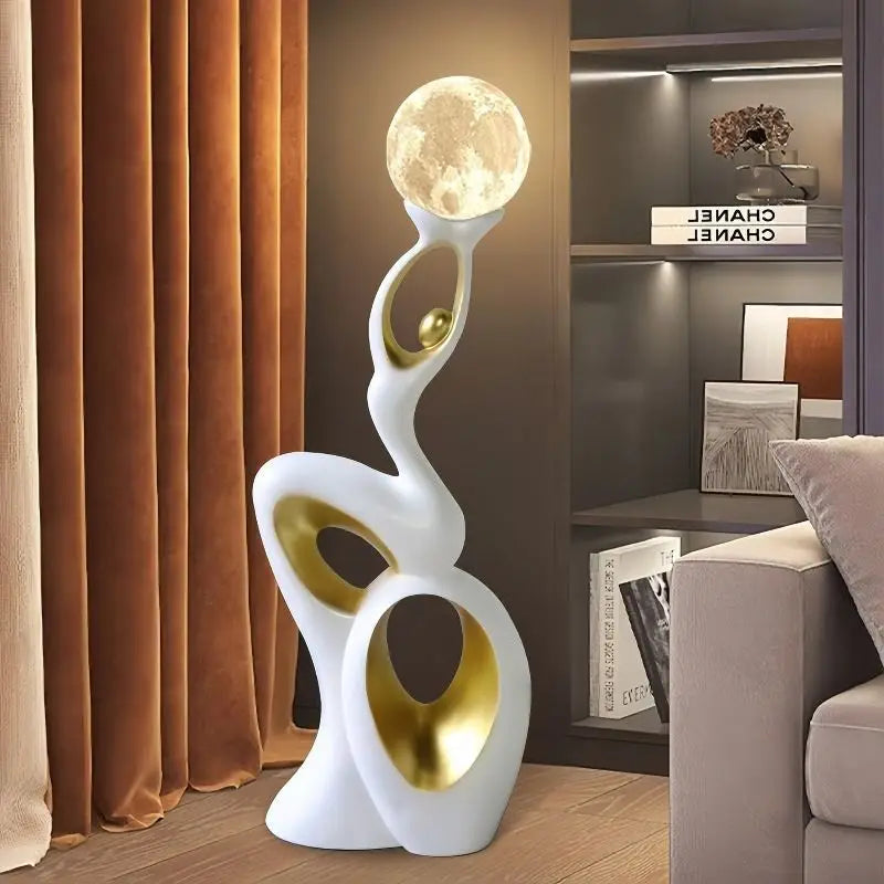 Decorative MC THE BLACK DIAMOND figurines for home decor, showcasing stylish sculpture figurines as accessories in a modern setting.