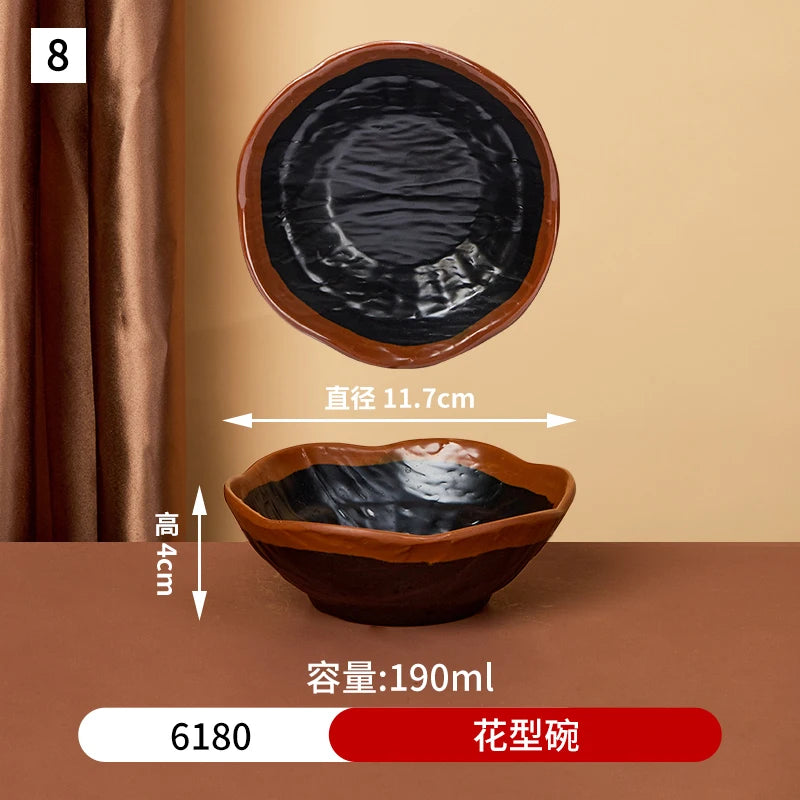 Japanese melamine dinner plate from 𝕄𝕔 𝕋𝕙𝕖 𝔹𝕝𝕒𝕔𝕜 𝔻𝕚𝕒𝕞𝕠𝕟�