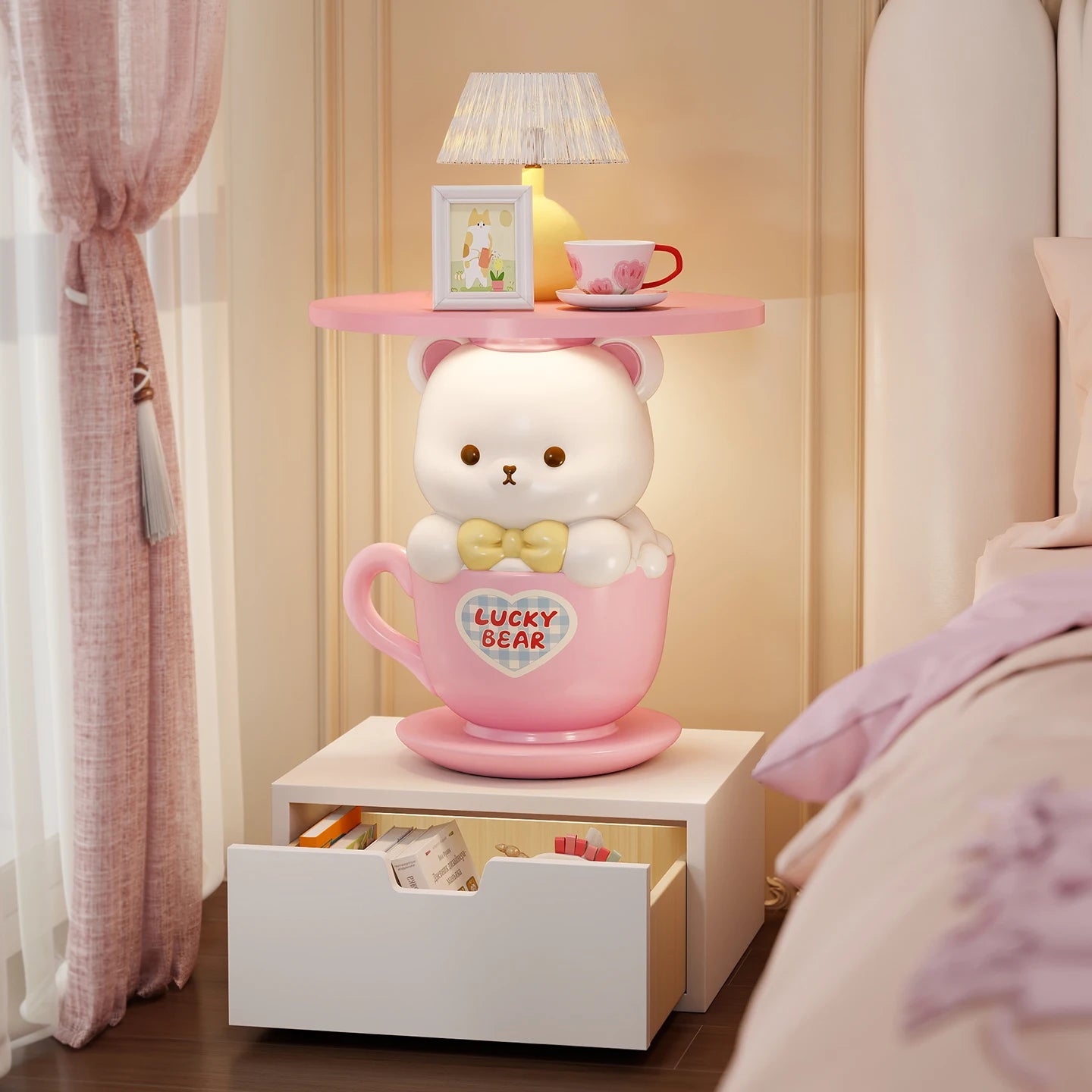 Kawaii home decor creative small coffee table by 𝕄𝕔 𝕋𝕙𝕖 𝔹𝕝𝕒𝕔𝕜 𝔻𝕚𝕒𝕞𝕠�