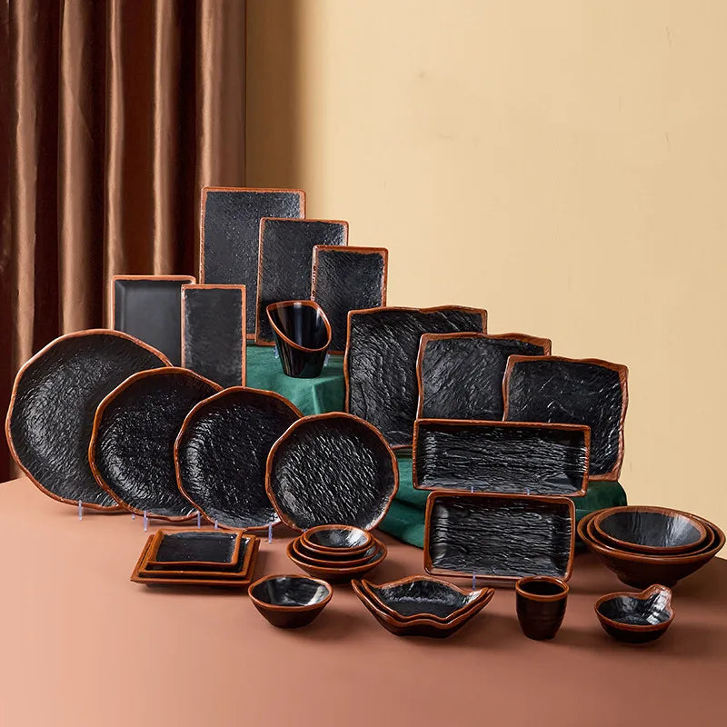 Japanese melamine dinner plate by 𝕄𝕔 𝕋𝕙𝕖 𝔹𝕝𝕒𝕔𝕜 𝔻𝕚𝕒𝕞𝕠𝕟�