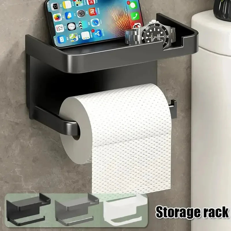 Plastic toilet paper holder from MC THE BLACK DIAMOND, designed for easy storage and convenient access in bathrooms.