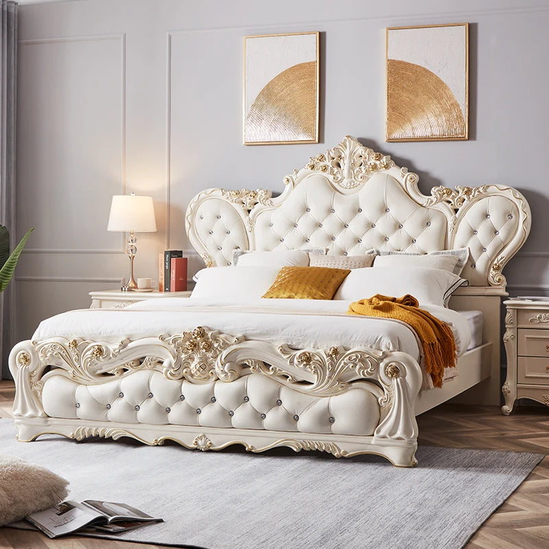 Luxury Accent Ergonomic Princess Bed by MC THE BLACK DIAMOND, featuring a trendy, comfortable double bed with cute, stylish design.