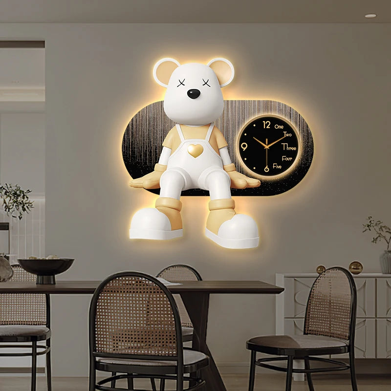 Creative Living Room Wall Clock by 𝕄𝕔 𝕋𝕙𝕖 𝔹𝕝𝕒𝕔𝕜 𝔻𝕚𝕒𝕞𝕠𝕟�